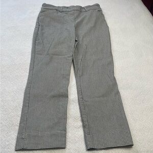 Hilary Radley Black and White Checkered Pants Size Large ~ Business Casual